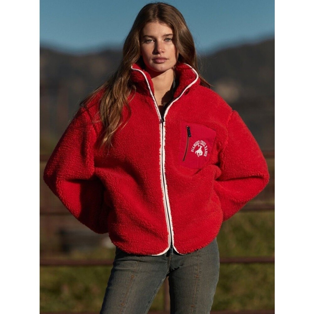 Diamond Cross Ranch Jackson Hole Diamond Cross Classic Fleece Unisex Jacket M